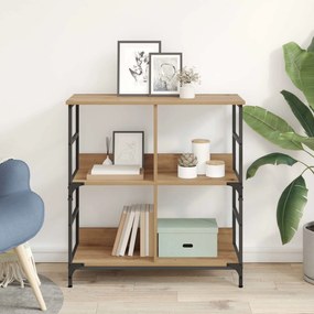 vidaXL Ράφι Βιβλίων 4 επιπέδων 78.5 x 33 x 82 εκ Επεξεργασμένο ξύλο