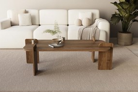 Τραπεζάκι Σαλονιού Καρυδί FLOGRAS 120x60x35