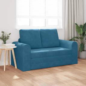 vidaXL Καναπές-κρεβάτι 2 σε 1 Μπλε 148x71x83 εκ Μαλακό