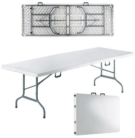 Τραπέζι Συνεδρίου Πτυσσόμενο Blow-R ΕΟ182,1 Λευκό (Βαλίτσα) 240x85cm