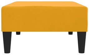 Σκαμπό/Υποπόδιο Κίτρινο 78 x 56 x 32 εκ. Βελούδινο - Κίτρινο