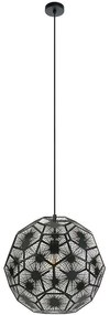 Φωτιστικό Οροφής Skoura 1 39619 Φ50x150cm 1xE27 60W Black Eglo Steel