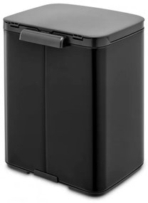 Κάδος Brabantia Bo Small 1006629, 7 L, Ομαλό και αθόρυβο άνοιγμα, Αντιολισθητική βάση, Μαύρο