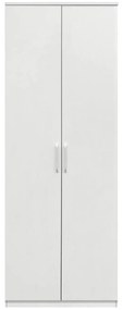 Ντουλάπα Δίφυλλη ArteLibre REIDUN Λευκό Μοριοσανίδα 60x50x195cm