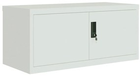 vidaXL Αρχειοθήκη Αν. Γκρι 90 x 40 x 240 εκ. Ατσάλινη