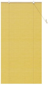vidaXL Ρολά και Σκίες Παραθύρων Κίτρινο 100 x 220 cm Μπαμπού