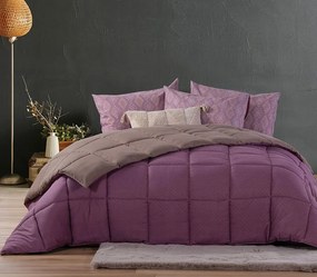 Πάπλωμα Μονό Bicolor-24 Mauve/Mocca 160x220 - Nef Nef