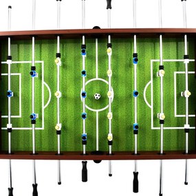 Ποδοσφαιράκι Επιτραπέζιο Καφέ 140x74,5x87,5 εκ. 60 κ. Ατσάλι - Καφέ