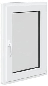 vidaXL Παράθυρο Υπογείου "RISOR" 60x80 εκ. Ανακλινόμενο & Περιστρεφόμενο DIN Αριστερό Ανθρακί