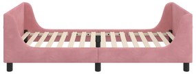 vidaXL Κρεβάτι Παιδικής Κρεβατοκάμαρας με Κεφαλάκι Ροζ 80 x 200 cm