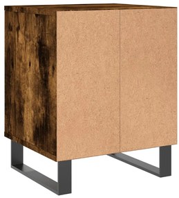 vidaXL Κομοδίνο Καπνιστή Δρυς 40 x 35 x 50 εκ. από Επεξεργ. Ξύλο