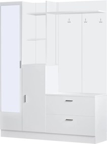 Έπιπλο Εισόδου Λευκό DD5 140x36,8x181,8