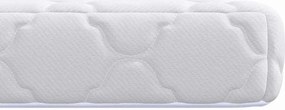 vidaXL Στρώμα Λευκό 70 x 140 cm Ζακάρ ύφασμα