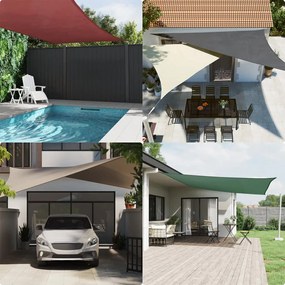 vidaXL Πανί Σκίασης Ορθογώνιο Μαύρο 5 x 8 μ. από Ύφασμα Oxford