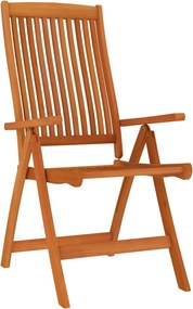 vidaXL Σετ Τραπεζαρίας Κήπου 5 Τεμαχίων από Μασίφ Ξύλο Ευκαλύπτου