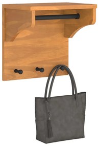 vidaXL Επίτοιχη κρεμάστρα παλτών SANDNES 43x30x42 εκ. Πεύκο μασίφ ξύλο