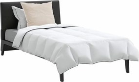 vidaXL Χειμερινό Παπλωματοθήκη με μαξιλάρι 2 pcs Λευκό Φτέρος