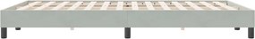 vidaXL Κρεβάτι Boxspring χωρίς Στρώμα Ανοιχτό Γκρι 140x220 εκ.
