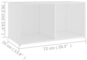 Έπιπλο Τηλεόρασης Λευκό 72 x 35 x 36,5 εκ. από Μοριοσανίδα - Λευκό