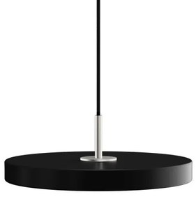 Κρεμαστό Φωτιστικό Ράγας/Οροφής LED 18W 3CCT Φ31cm Ασημί Φινίρισμα Asteria Plus Umage-2293C4174-Μαύρο 2293C4174