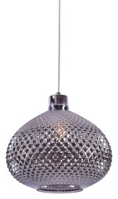 Φωτιστικό Οροφής Μονόφωτο Homelighting Ilenia 77-3739 Smoke Glass