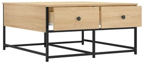 vidaXL Τραπεζάκι Σαλονιού Sonoma Δρυς 80x80x40 εκ. Επεξεργασμένο Ξύλο