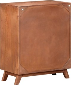 vidaXL Ντουλάπι 60 x 35 x 75 εκ. από Μασίφ Ξύλο Μάνγκο