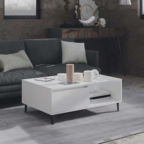 vidaXL Τραπεζάκι Σαλονιού Λευκό 90 x 60 x 35 εκ. από Μοριοσανίδα