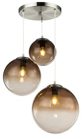 Κρεμαστό Φωτιστικό Globo Lighting Varus 15861-3 Χρώμιο