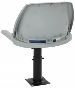 vidaXL Κάθισμα Σκάφους Πτυσσόμενο 2 τεμ. Μπλε/Λευκό 48x51x41 εκ.