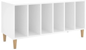 vidaXL Έπιπλο Δίσκων Λευκό 100 x 38 x 48 εκ. από Επεξεργασμένο Ξύλο
