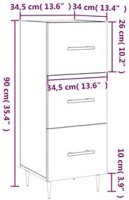 ΝΤΟΥΛΑΠΙ SONOMA ΔΡΥΣ 34,5X34X90 ΕΚ. ΑΠΟ ΕΠΕΞΕΡΓΑΣΜΕΝΟ ΞΥΛΟ 828591