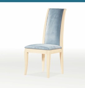 Ξύλινη καρέκλα Lajolie εκρου-μπλε 106x47x48x45,5cm, FAN1234