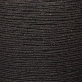 Capi Γλάστρα Οβάλ Nature Rib Μαύρη 35 x 34 εκ. KBLR932 - Μαύρο