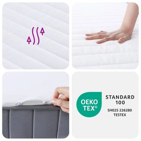 vidaXL Στρώμα Αφρού Medium Soft 100x200 εκ.