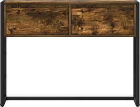 vidaXL End Table Καπνιστό Δρύς 100 x 36 x 75 εκ. Επεξεργασμένο ξύλο