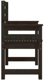 Καρέκλες Κήπου 2 τεμ. Μαύρο 60x48x91 εκ. Μασίφ Ξύλο Πεύκου - Μαύρο