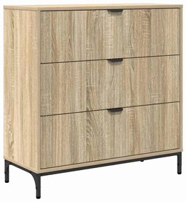 vidaXL Πλαϊνό γραφείο Sonoma Δρυς 79.5 x 33 x 82 εκ Επεξεργασμένο ξύλο