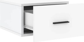 vidaXL Κομοδίνο Επιτοίχιο Λευκά 35 x 35 x 20 εκ.