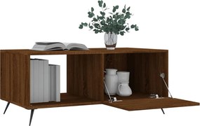 vidaXL Τραπεζάκι Σαλονιού Καφέ Δρυς 90x50x40 εκ. Επεξεργασμένο Ξύλο