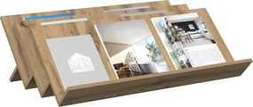 vidaXL Ράφι Περιοδικών με ράφι Artisan Oak 90 x 53 x 28,5 εκ