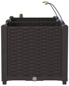 vidaXL Ζαρντινιέρες κήπου Καφέ 80 x 40 x 37.5 cm Ατσάλι
