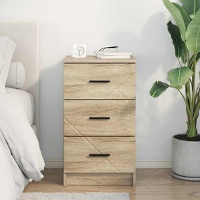 vidaXL Κομοδίνο Sonoma Δρυς 38 x 38 x 66 εκ Επεξεργασμένο ξύλο