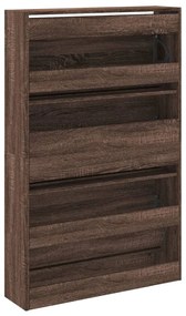vidaXL Παπουτσοθήκη Καφέ δρυς 80x21x125,5 εκ. από Επεξεργασμένο Ξύλο