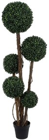 Τεχνητό Δέντρο Πυξός 20403 150cm Brown-Green Globostar Πολυαιθυλένιο,Ξύλο