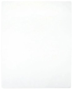 vidaXL Σεντόνι με Λάστιχο Λευκό 140x200 εκ. Βαμβακερό Ζέρσεϊ