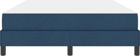vidaXL Κρεβάτι με ελατήρια Μπλε 140 x 200 cm ύφασμα