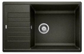 Blanco Zia xl 6S SILGRANIT® PuraDur® Black Compact Γρανιτένιος Νεροχύτης 60cm