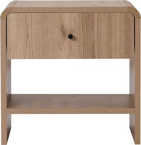 Κομοδίνο Sepet Δρυς LEDRIN 45x40x45