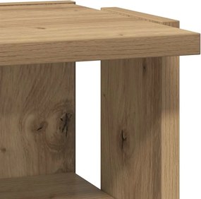 vidaXL Παπουτσοθήκες 2 τεμ. Αρτισιανή Δρυς 28x27x102 εκ. Επεξ. Ξύλο